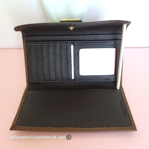 DOONEY & BOURKE Colorblocked Pebbled Grain Leather Continental Clutch Wallet - Picture 14 of 16